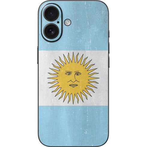 Argentina Flag Distressed iPhone 16 Skin