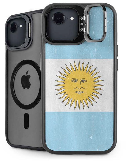 Argentina Flag Distressed iPhone 16e Kickstand Case
