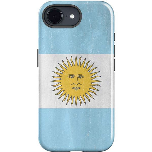 Argentina Flag Distressed iPhone 16e Impact Case