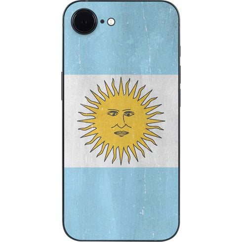Argentina Flag Distressed iPhone 16e Skin