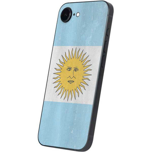 Argentina Flag Distressed iPhone 16e Skin