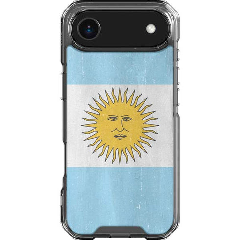 Argentina Flag Distressed iPhone 17 Air Clear Case
