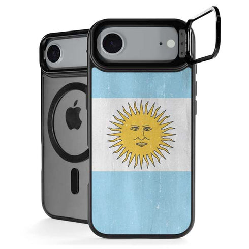 Argentina Flag Distressed iPhone 17 Air Kickstand Case