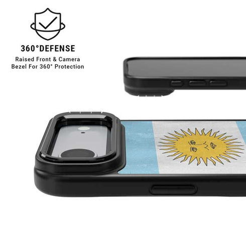 Argentina Flag Distressed iPhone 17 Air Kickstand Case
