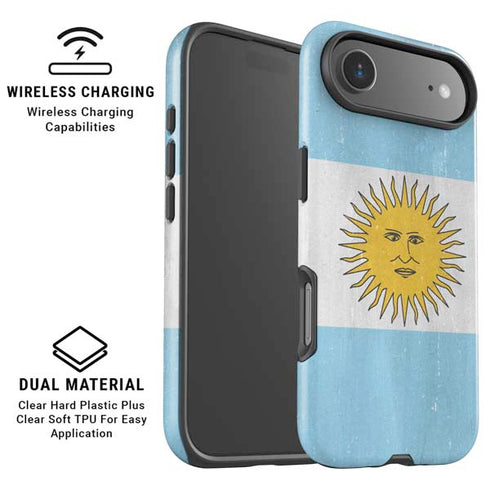Argentina Flag Distressed iPhone 17 Air Magsafe Impact Case