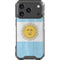 Argentina Flag Distressed iPhone 17 Pro Clear Case
