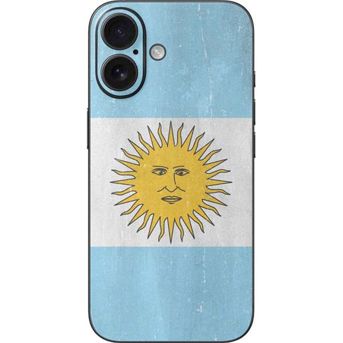 Argentina Flag Distressed iPhone 17 Skin