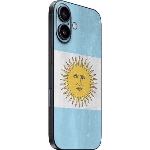 Argentina Flag Distressed iPhone 17 Skin