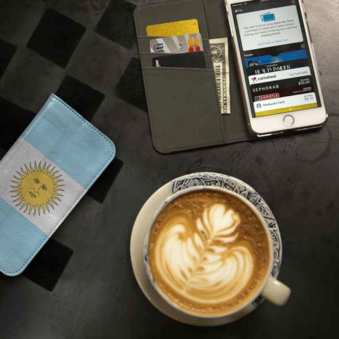 Argentina Flag Distressed iPhone 7 Folio Case
