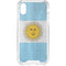 Argentina Flag Distressed iPhone XS Clear Case