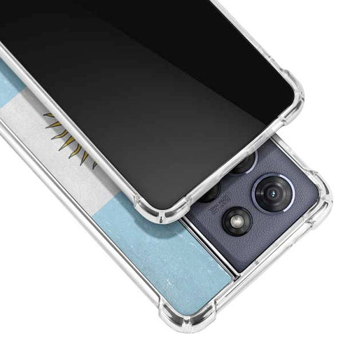 Argentina Flag Distressed Moto G Play 5G (2025) Clear Case