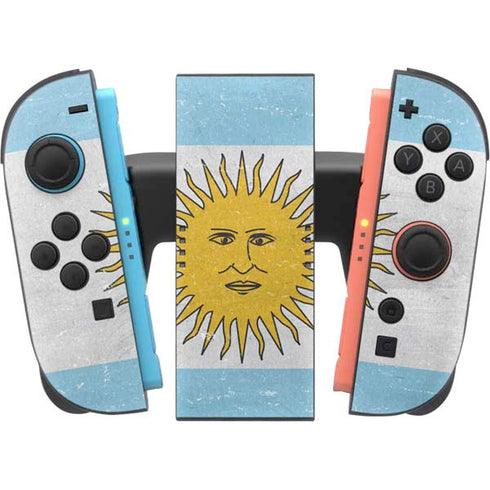 Argentina Flag Distressed Nintendo Switch 2 (2025) Joy-Con Controller Skin