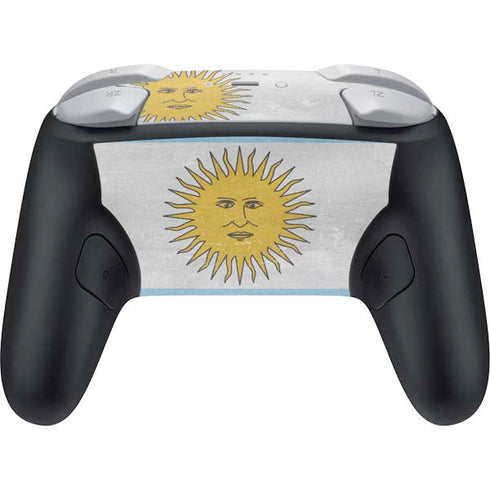 Argentina Flag Distressed Nintendo Switch 2 (2025) Pro Controller Skin