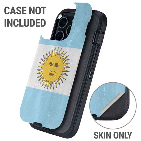 Argentina Flag Distressed Otterbox Defender iPhone Skin