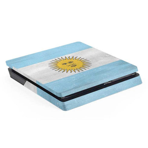 Argentina Flag Distressed PS4 Slim Skin