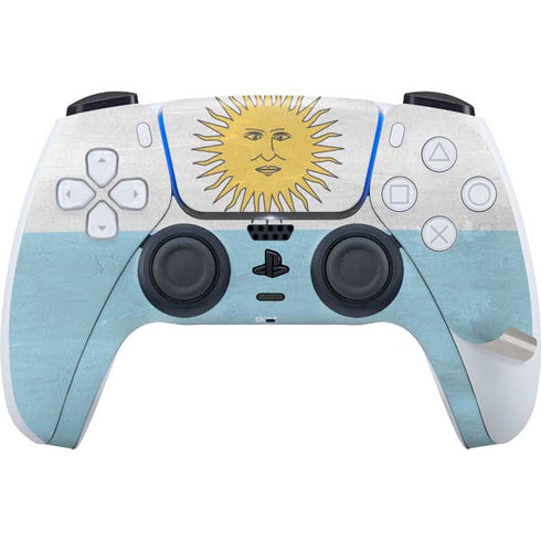 Argentina Flag Distressed PS5 Pro Bundle Skin