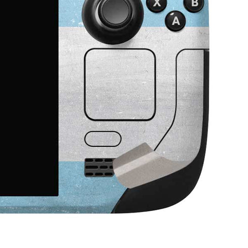 Argentina Flag Distressed Steam Deck Handheld Gaming Computer OLED Skin