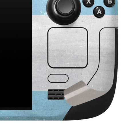 Argentina Flag Distressed Steam Deck Handheld Gaming Computer Skin