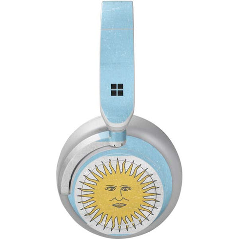 Argentina Flag Distressed Surface Headphones Skin