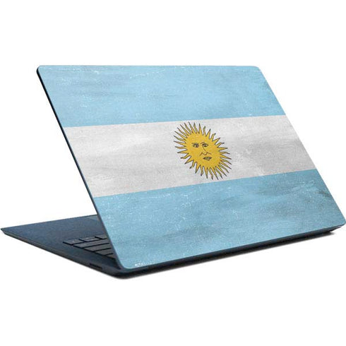 Argentina Flag Distressed Surface Laptop Skin