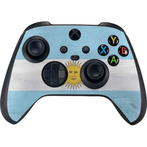 Argentina Flag Distressed Xbox Series X Skins