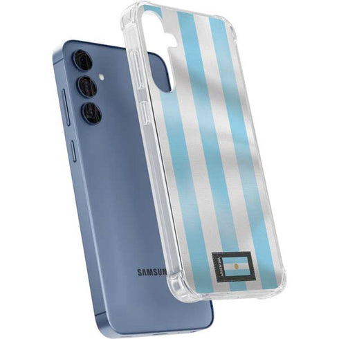 Argentina Soccer Flag Galaxy A55 5G Clear Case