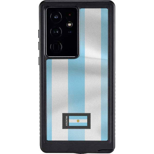 Argentina Soccer Flag Galaxy S24 Ultra Waterproof Case