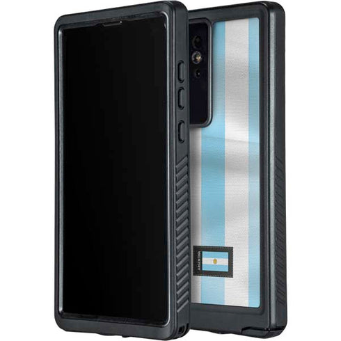Argentina Soccer Flag Galaxy S24 Ultra Waterproof Case