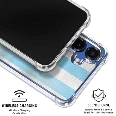 Argentina Soccer Flag Galaxy S25 Plus Clear Case
