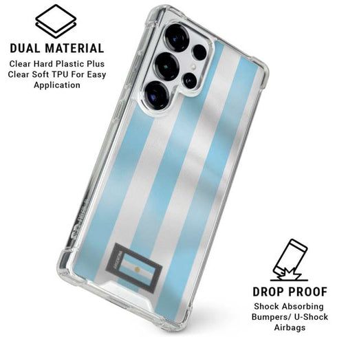 Argentina Soccer Flag Galaxy S26 Ultra Clear Case