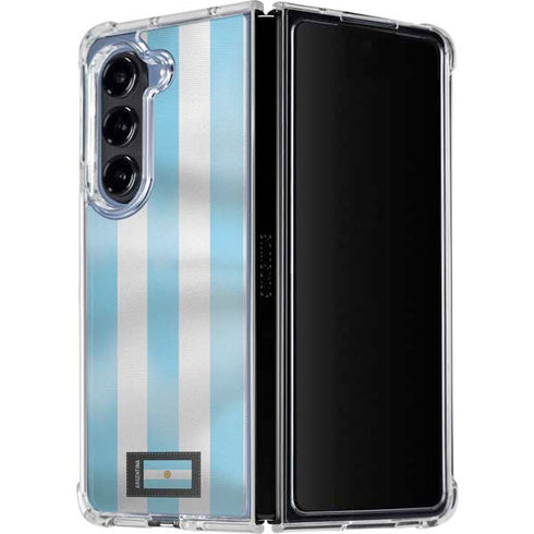 Argentina Soccer Flag Galaxy Z Fold5 5G Clear Case