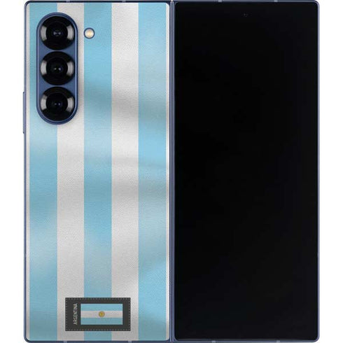 Argentina Soccer Flag Galaxy Z Fold6 Skin