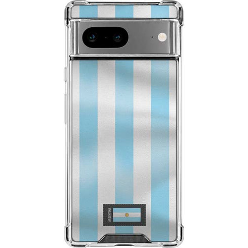 Argentina Soccer Flag Google Pixel 8a Clear Case