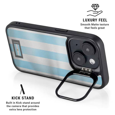 Argentina Soccer Flag iPhone 15 Plus Kickstand Case