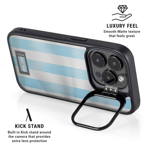 Argentina Soccer Flag iPhone 15 Pro Max Kickstand Case