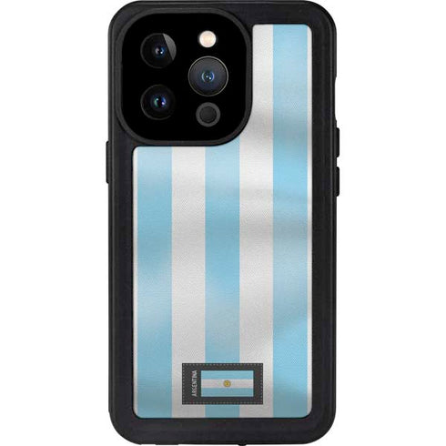 Argentina Soccer Flag iPhone 15 Pro Waterproof Case