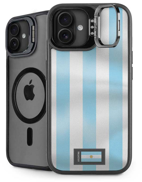 Argentina Soccer Flag iPhone 16 Plus Kickstand Case