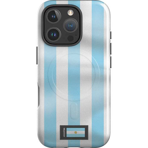 Argentina Soccer Flag iPhone 16 Pro Max Magsafe Impact Case