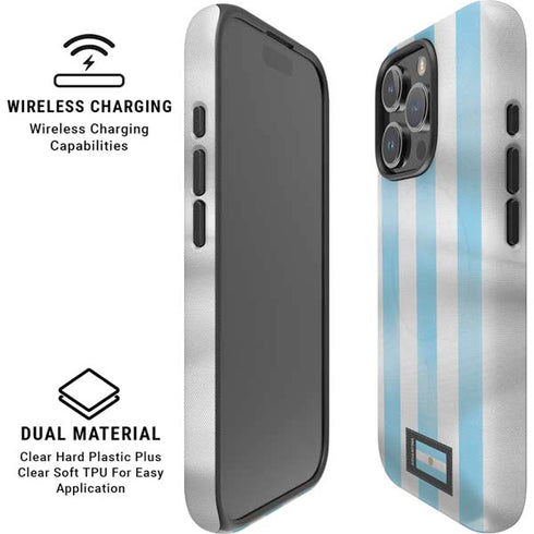 Argentina Soccer Flag iPhone 16 Pro Max Magsafe Impact Case