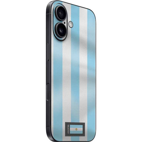 Argentina Soccer Flag iPhone 16 Skin