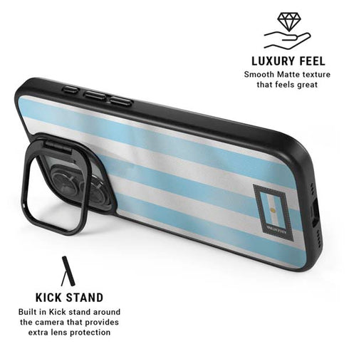 Argentina Soccer Flag iPhone 17 Kickstand Case