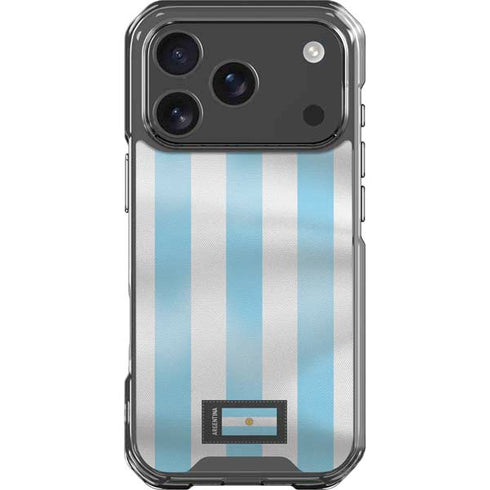 Argentina Soccer Flag iPhone 17 Pro Clear Case