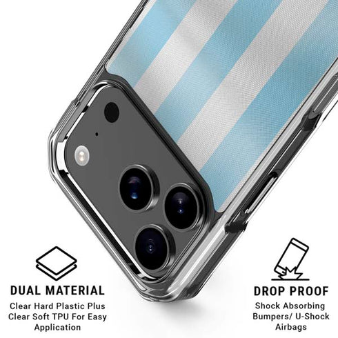 Argentina Soccer Flag iPhone 17 Pro Clear Case