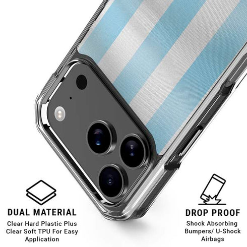 Argentina Soccer Flag iPhone 17 Pro Max Clear Case