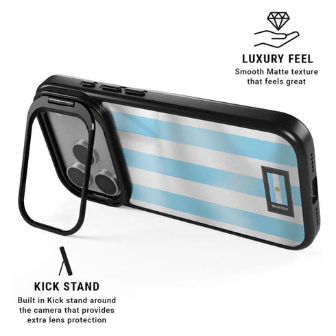 Argentina Soccer Flag iPhone 17 Pro Max Kickstand Case