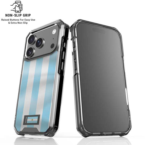 Argentina Soccer Flag iPhone 18 Pro Clear Case