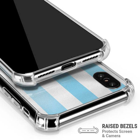 Argentina Soccer Flag iPhone X/XS Clear Case