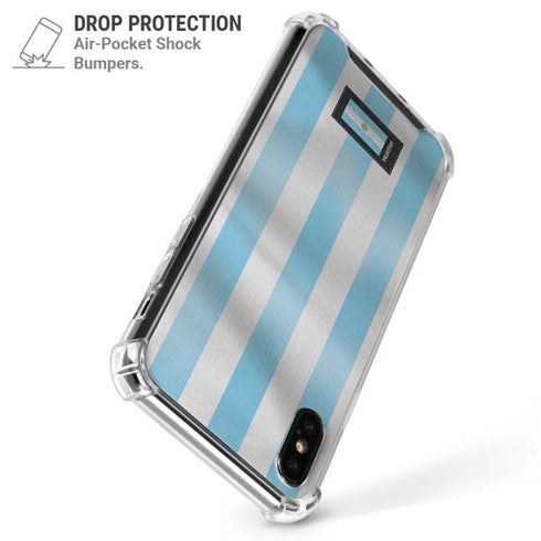 Argentina Soccer Flag iPhone X/XS Clear Case