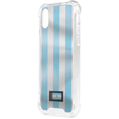 Argentina Soccer Flag iPhone XS Clear Case