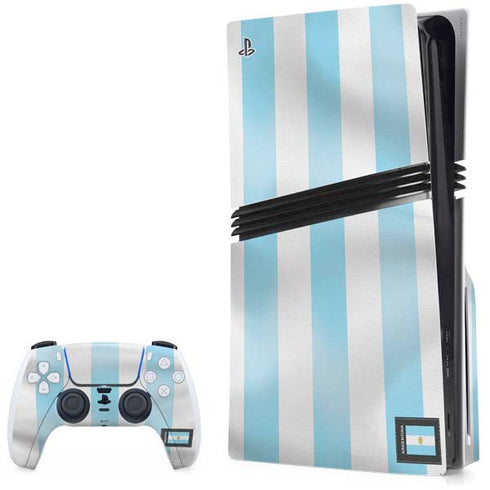 Argentina Soccer Flag PS5 Pro Disk Bundle Skin
